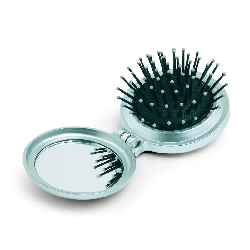 Miroir pliable avec brosse – Élégance et praticité
