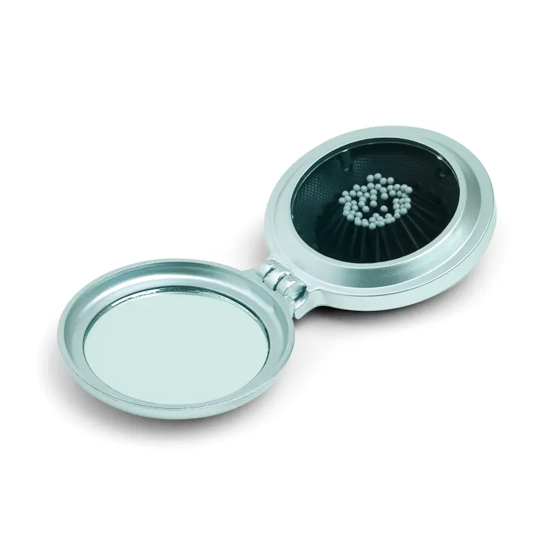 Miroir pliable avec brosse – Élégance et praticité