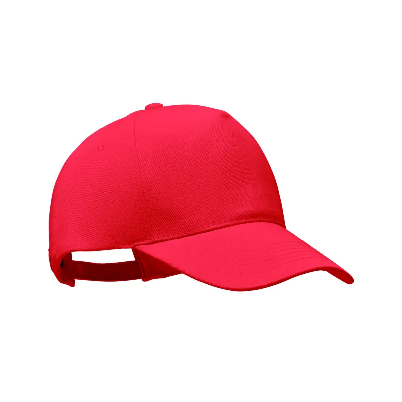 Casquette baseball en coton bio personnalisable – 5 pans