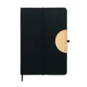 Carnet A5 en RPET et bambou avec support smartphone – personnalisable