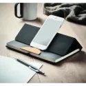 Carnet A5 en RPET et bambou avec support smartphone – personnalisable