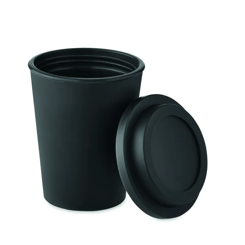 Gobelet réutilisable 350 ml en PP avec couvercle personnalisable
