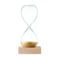 Sablier en verre borosilicate et bois – Élégant & personnalisable