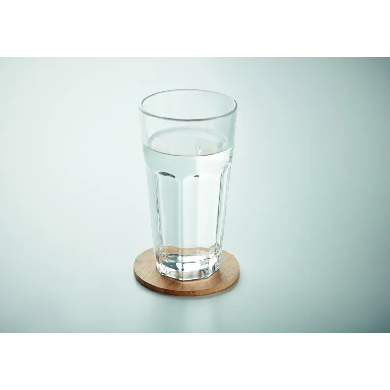 Sous-verre bambou personnalisable Ø8,5 cm
