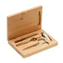 Set manucure personnalisé étui bambou