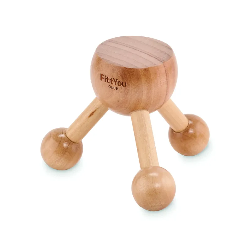 Masseur bois FSC personnalisé – Gravure laser - Doming