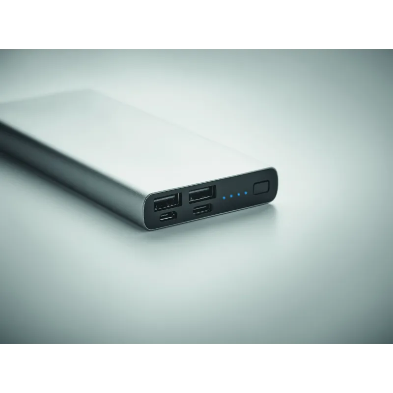 Powerbank 10000 mAh aluminium recyclé - Charge rapide personnalisée