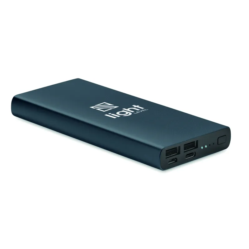 Powerbank 10000 mAh aluminium recyclé - Charge rapide personnalisée