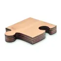 Set de sous-verres puzzle en bambou personnalisable