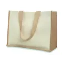 Sac shopping jute laminé et toile – Personnalisable