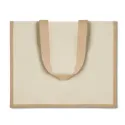 Sac shopping jute laminé et toile – Personnalisable