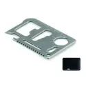 Carte multi-outils acier inoxydable 11 fonctions