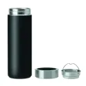 Gourde isotherme bambou inox avec infuseur thé personnalisable 400 ml