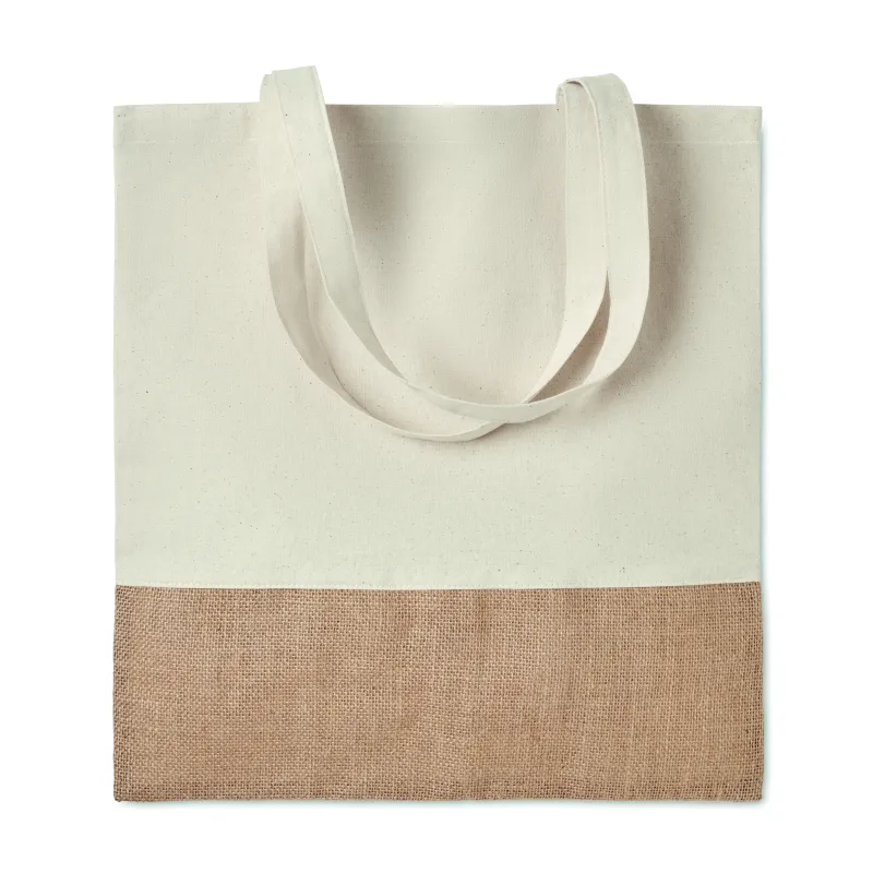 Sac shopping en coton et jute – Personnalisable