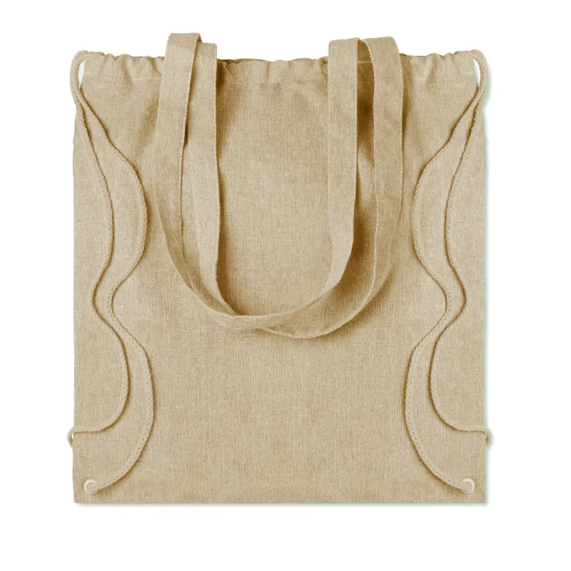 Sac shopping recyclé avec cordon – Personnalisable