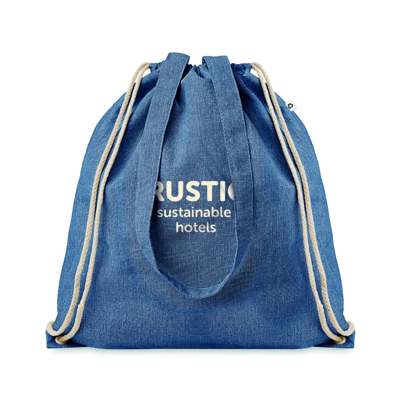 Sac shopping recyclé avec cordon – Personnalisable