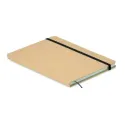 Carnet A5 en carton recyclé – 160 pages quadrillées, personnalisable