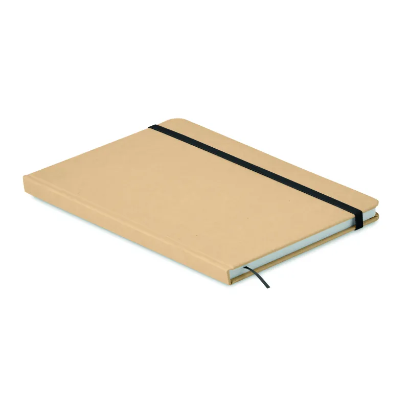 Carnet A5 en carton recyclé – 160 pages quadrillées, personnalisable