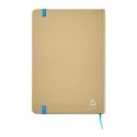Carnet A5 en carton recyclé – 160 pages quadrillées, personnalisable