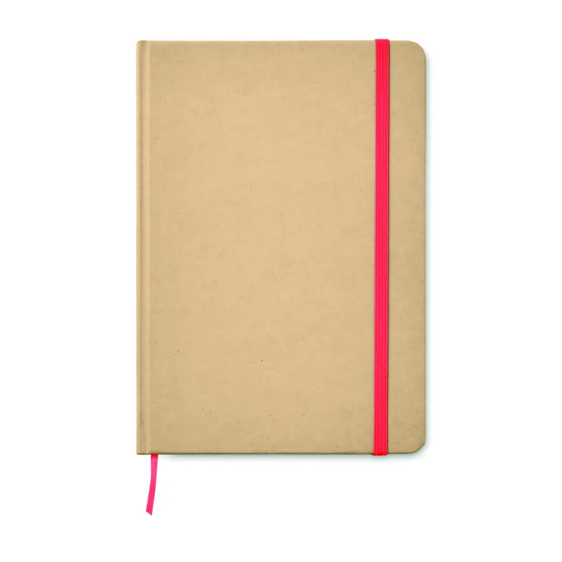 Carnet A5 en carton recyclé – 160 pages quadrillées, personnalisable