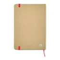 Carnet A5 en carton recyclé – 160 pages quadrillées, personnalisable