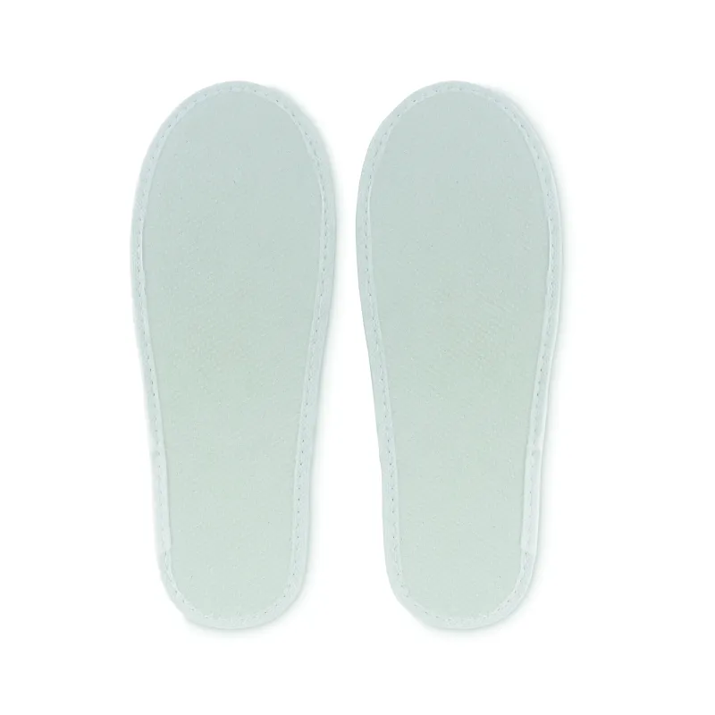 Chaussons d’hôtel en polyester avec pochette personnalisable