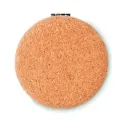 Miroir compact en liège personnalisable – Élégant et pratique
