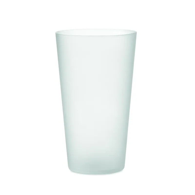 Gobelet réutilisable givré 500 ml – Personnalisable pour événements