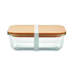 Lunch box en verre et bambou personnalisable - 800 ml