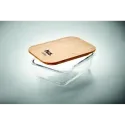 Lunch box en verre et bambou personnalisable - 800 ml