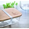 Lunch box en verre et bambou personnalisable - 800 ml