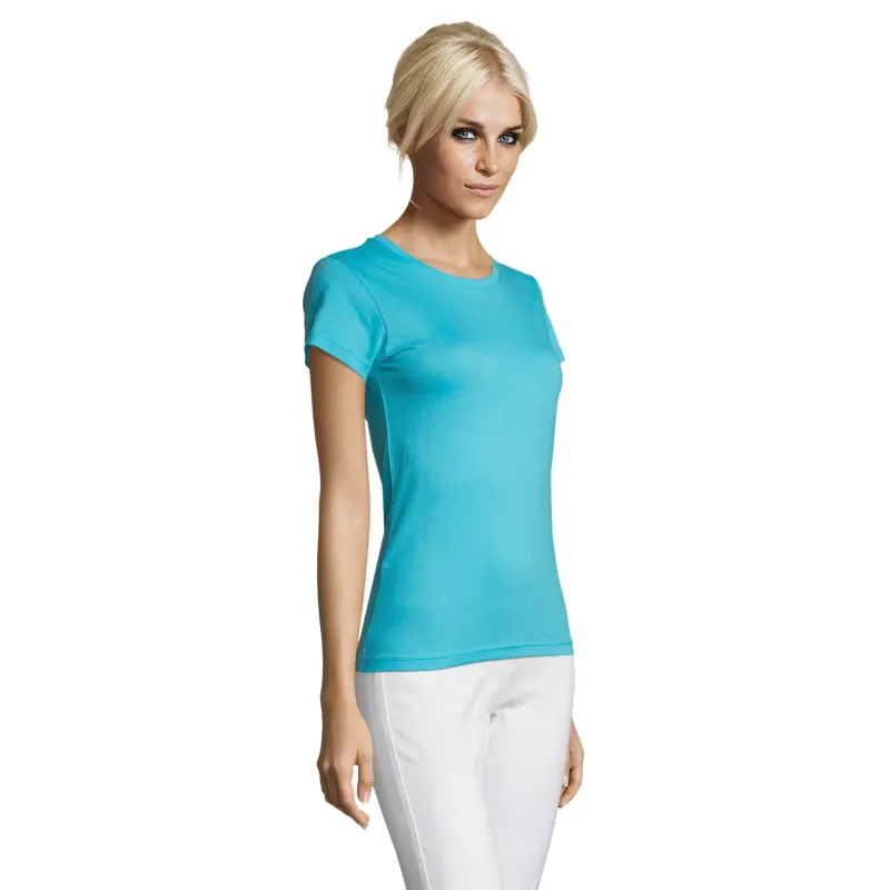 T-shirt femme ajusté en coton – 150 g/m² – Personnalisable
