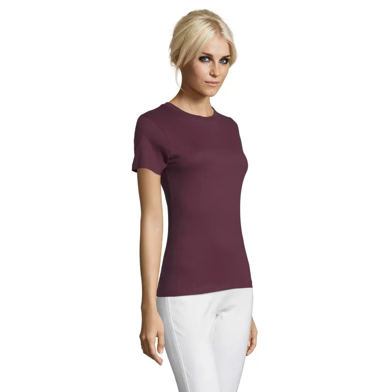 T-shirt femme ajusté en coton – 150 g/m² – Personnalisable