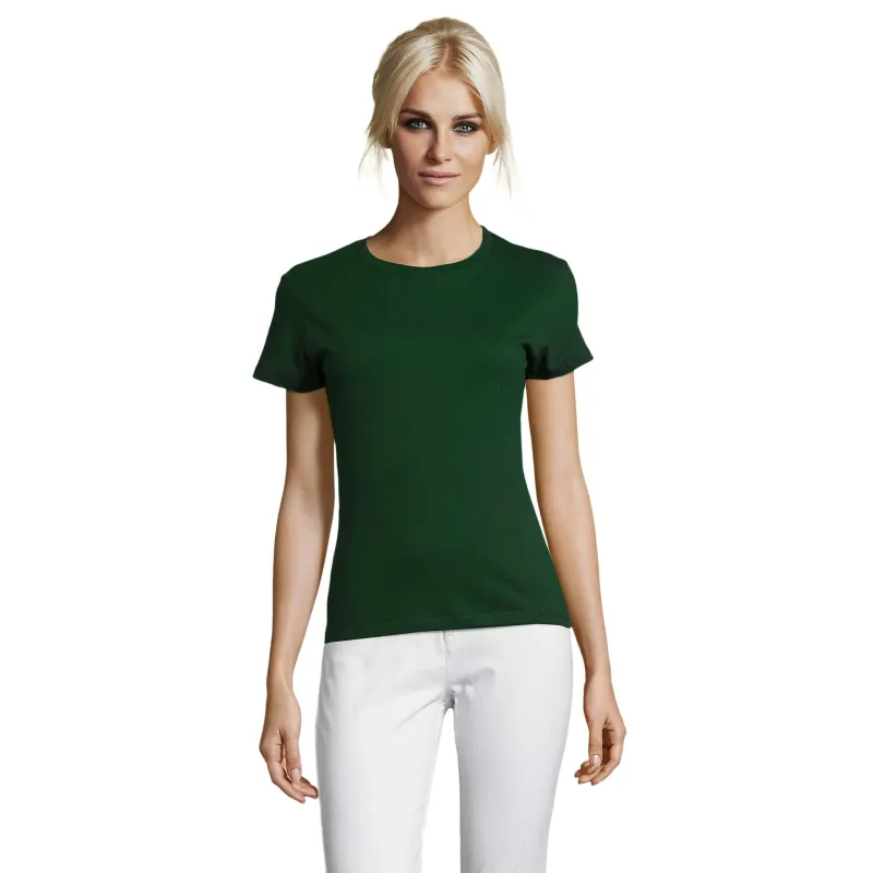 T-shirt femme ajusté en coton – 150 g/m² – Personnalisable