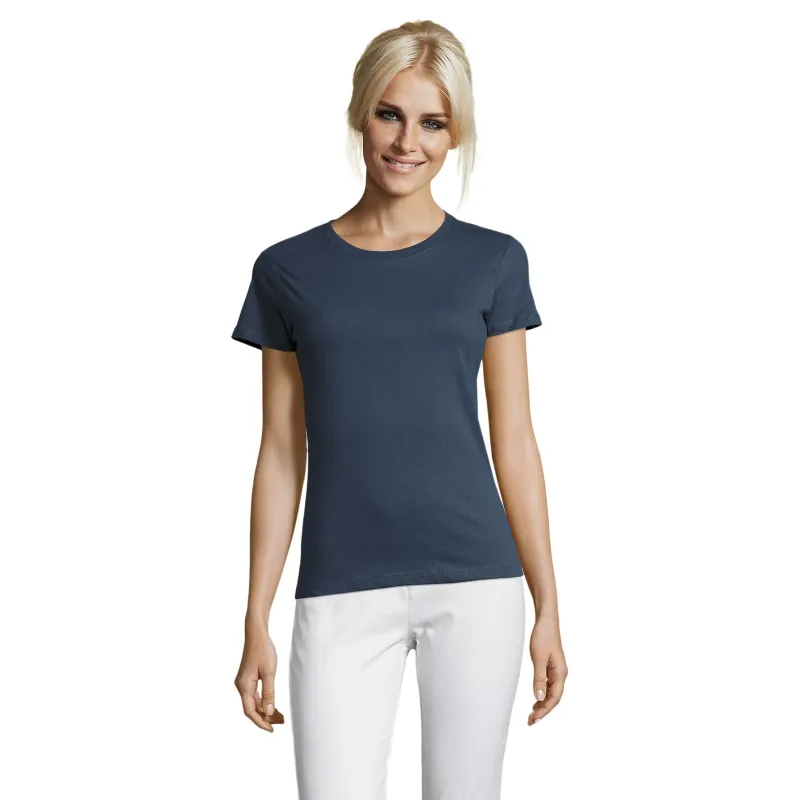 T-shirt femme ajusté en coton – 150 g/m² – Personnalisable
