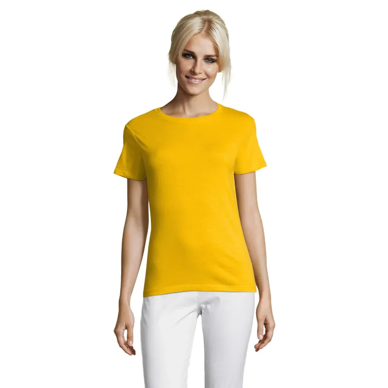 T-shirt femme ajusté en coton – 150 g/m² – Personnalisable