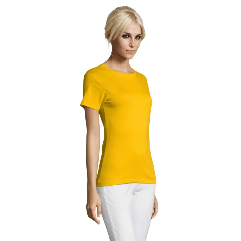 T-shirt femme ajusté en coton – 150 g/m² – Personnalisable