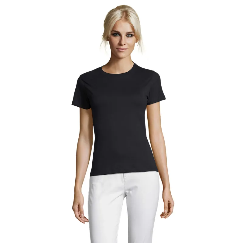 T-shirt femme ajusté en coton – 150 g/m² – Personnalisable