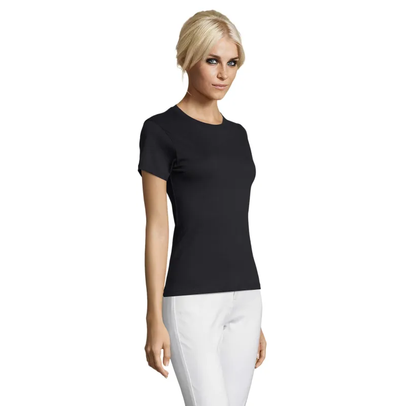 T-shirt femme ajusté en coton – 150 g/m² – Personnalisable