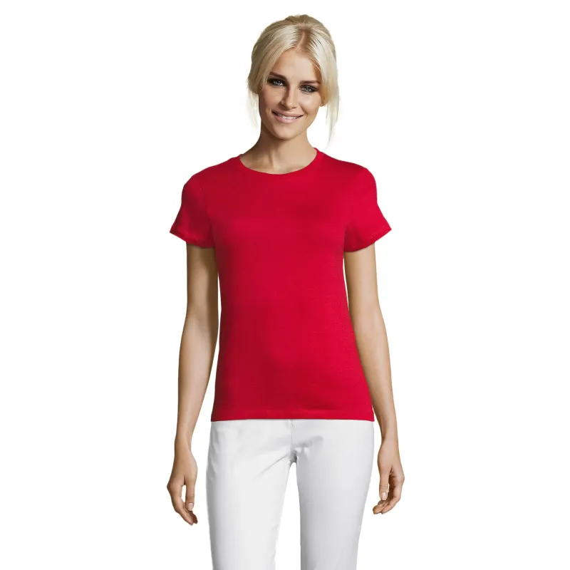 T-shirt femme ajusté en coton – 150 g/m² – Personnalisable