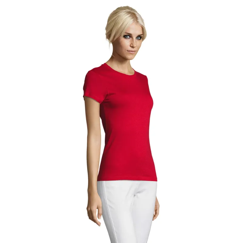 T-shirt femme ajusté en coton – 150 g/m² – Personnalisable