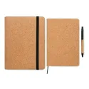 Conférencier A5 en liège – Carnet amovible recyclé & accessoires personnalisables