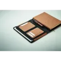 Conférencier A5 en liège – Carnet amovible recyclé & accessoires personnalisables