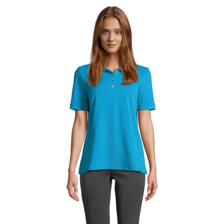 Polo femme personnalisé – SOL’S PACIFIC 100 % coton, coupe moderne