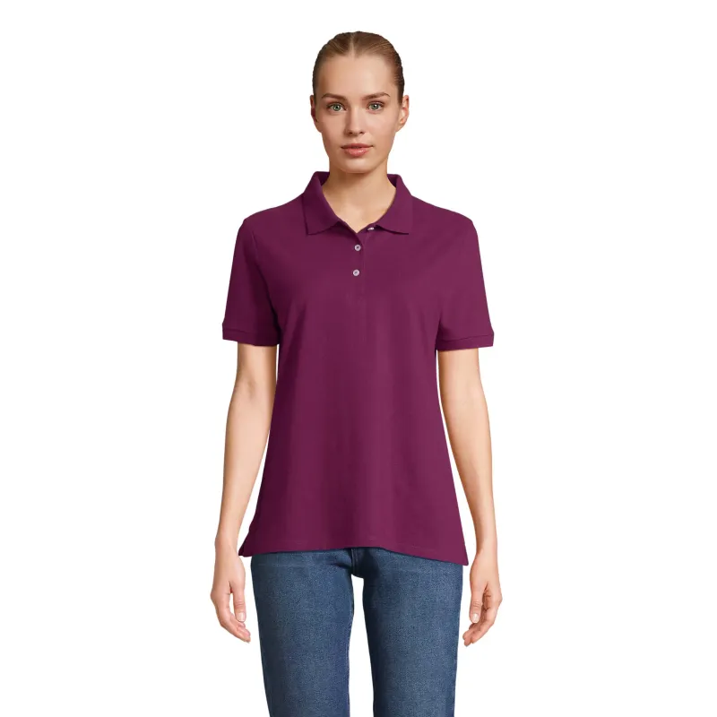 Polo femme personnalisé – SOL’S PACIFIC 100 % coton, coupe moderne