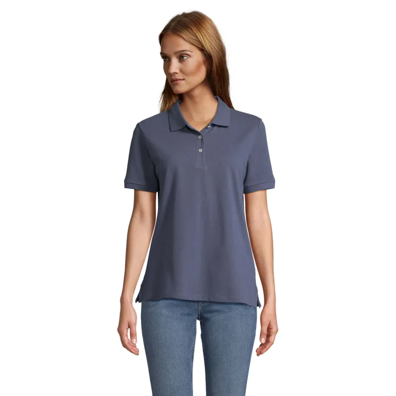 Polo femme personnalisé – SOL’S PACIFIC 100 % coton, coupe moderne