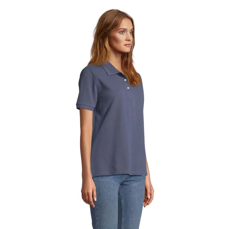 Polo femme personnalisé – SOL’S PACIFIC 100 % coton, coupe moderne