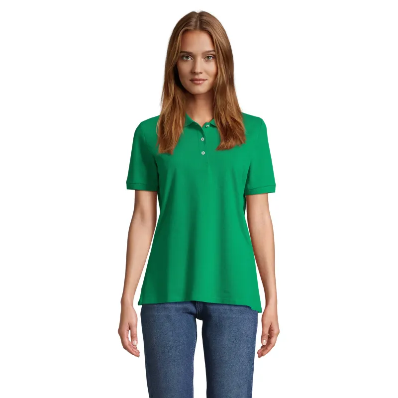 Polo femme personnalisé – SOL’S PACIFIC 100 % coton, coupe moderne