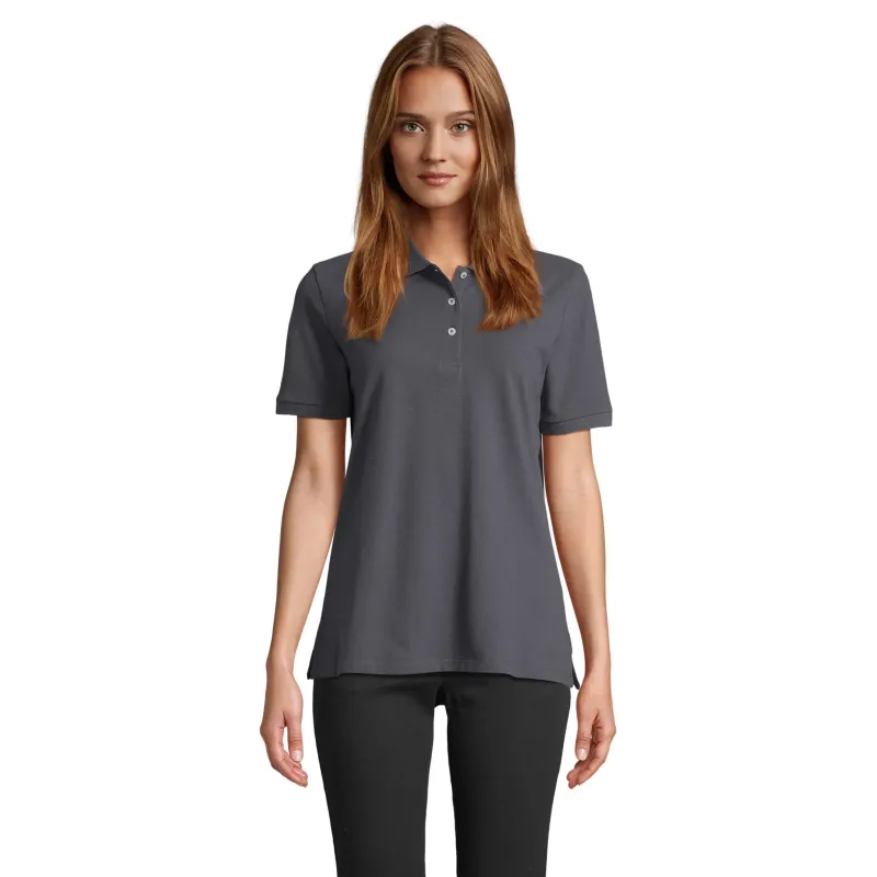 Polo femme personnalisé – SOL’S PACIFIC 100 % coton, coupe moderne