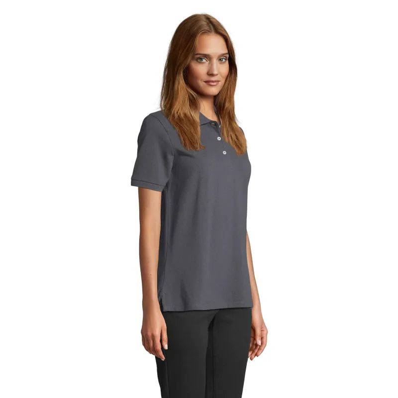 Polo femme personnalisé – SOL’S PACIFIC 100 % coton, coupe moderne